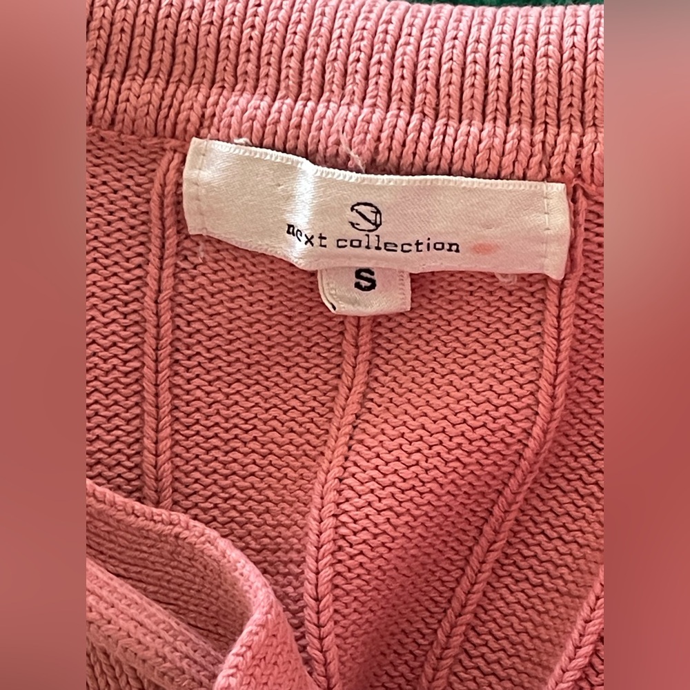 Pink Ribbed Women's Sweater - Picture 6 of 6